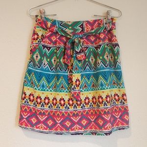 Emmelee | Colorful Aztec Skirt